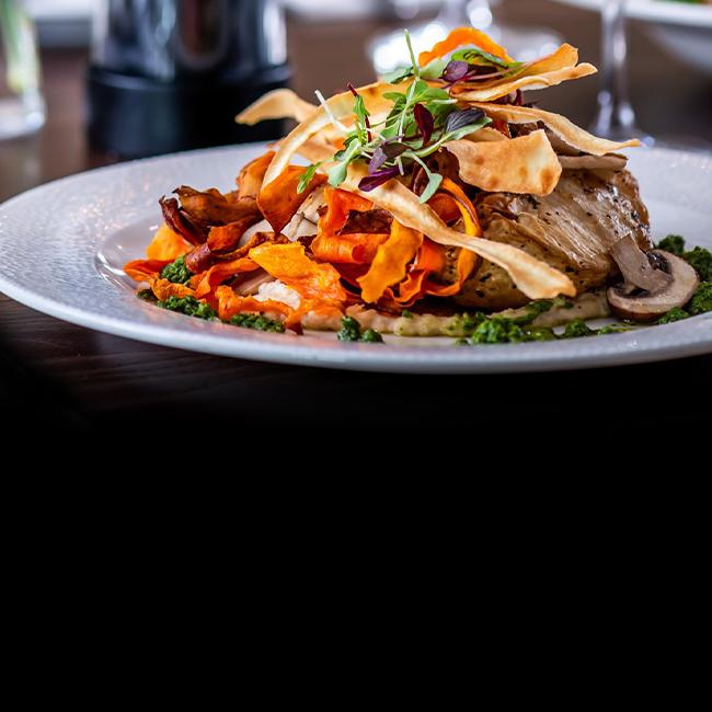 Vegan menu at The Bulls Head