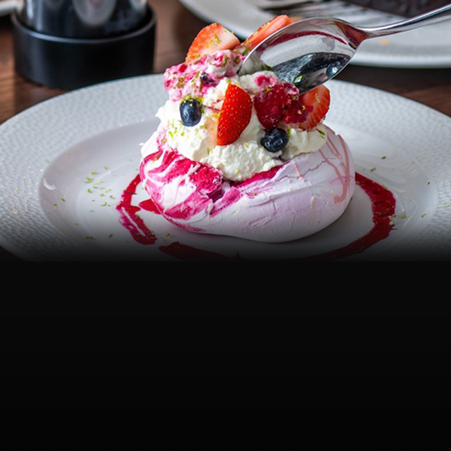 Dessert menu at The Bulls Head