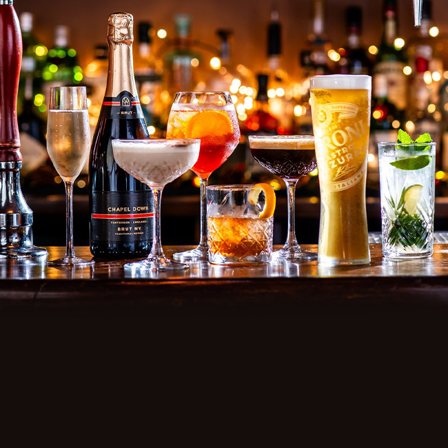 Wine & Drinks menu at The Bulls Head