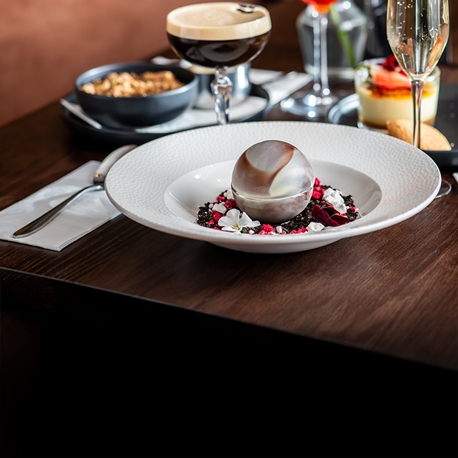 Dessert menu at The Bulls Head