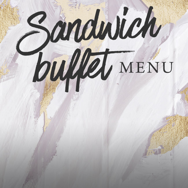 Sandwich buffet menu at The Bulls Head