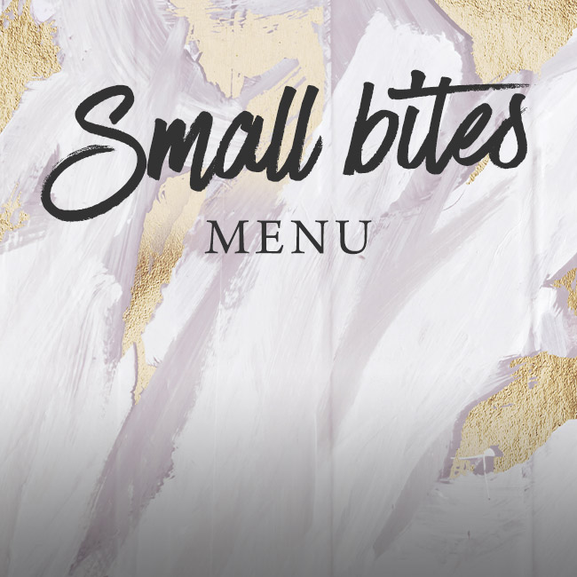 Small Bites menu at The Bulls Head 